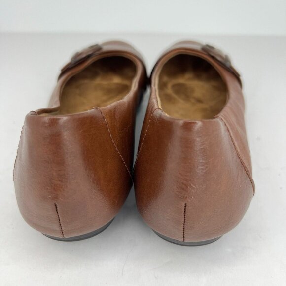 Euro Soft Womens CBW022 Brown Slip On Round Toe Low Solid Size 9.5M Ballet Flats - Picture 5 of 9
